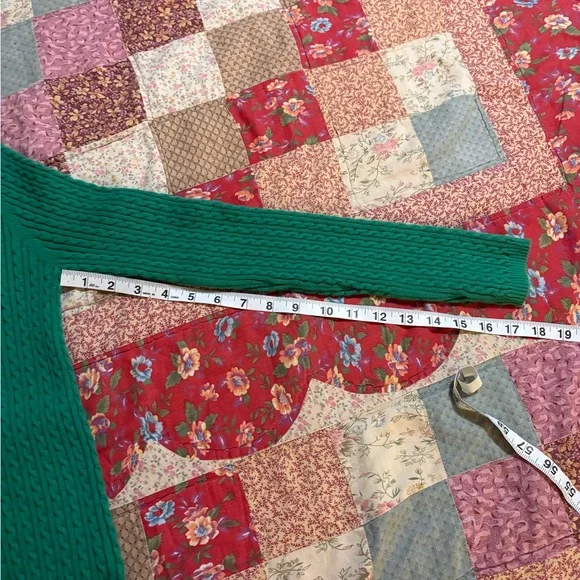 Ralph Lauren Bright Green Cable-Knit Crewneck Sweater - Picture 3 of 6